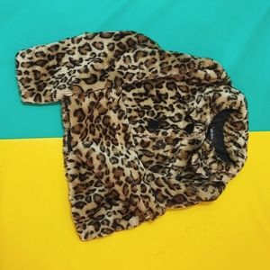 Cute leopard print jacket